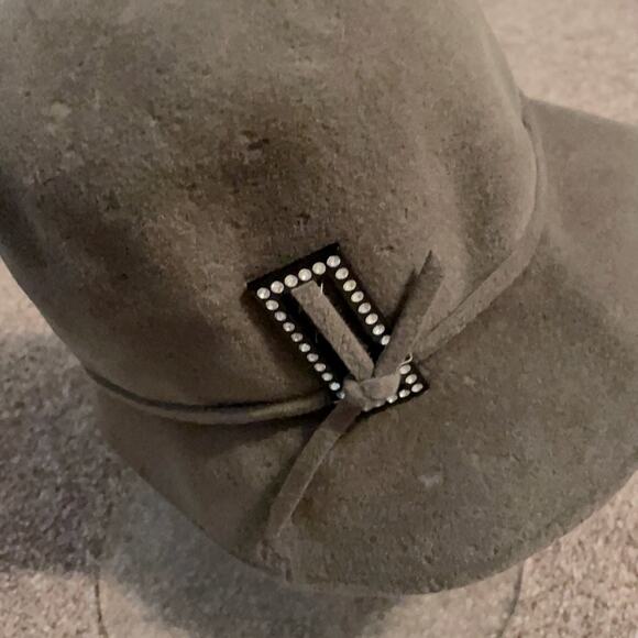 Vtg 20s gray cloche hat flapper 60s repro - Picture 5 of 14